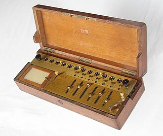 Arithmometer von 1887 Das ist ein Arithmometer
