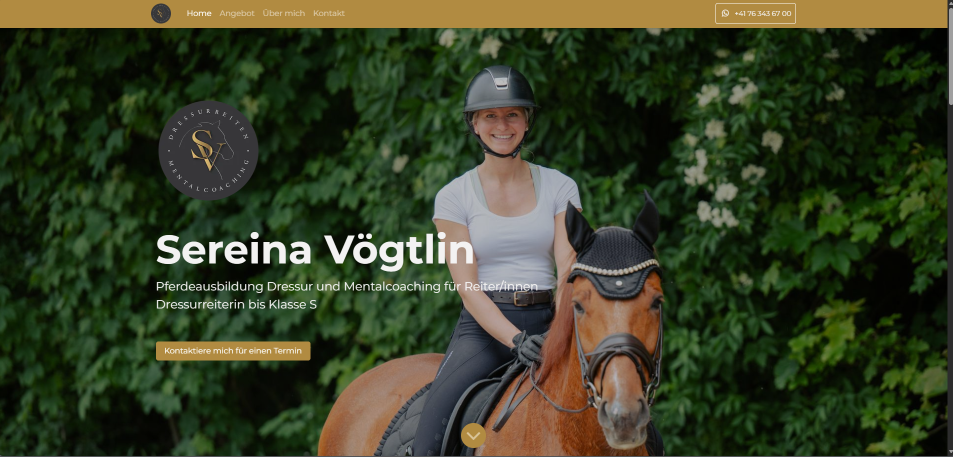 Webseite Sereina Vögtlin